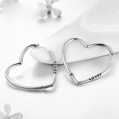 Importé - Boucles d'oreilles en Forme de Cœur