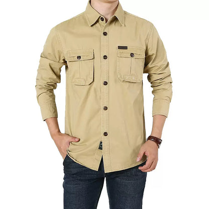 Importé - Chemise Homme JEEP SPIRIT Cotton Lourd Manche Longue