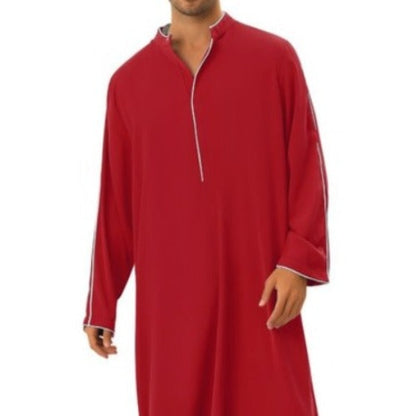 Importé - Boubou Homme Décontracté Manches Longues Col V