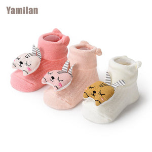 Importé - Lot de 3 Paires de Chaussettes Bébé 100% Coton de 0-12 mois