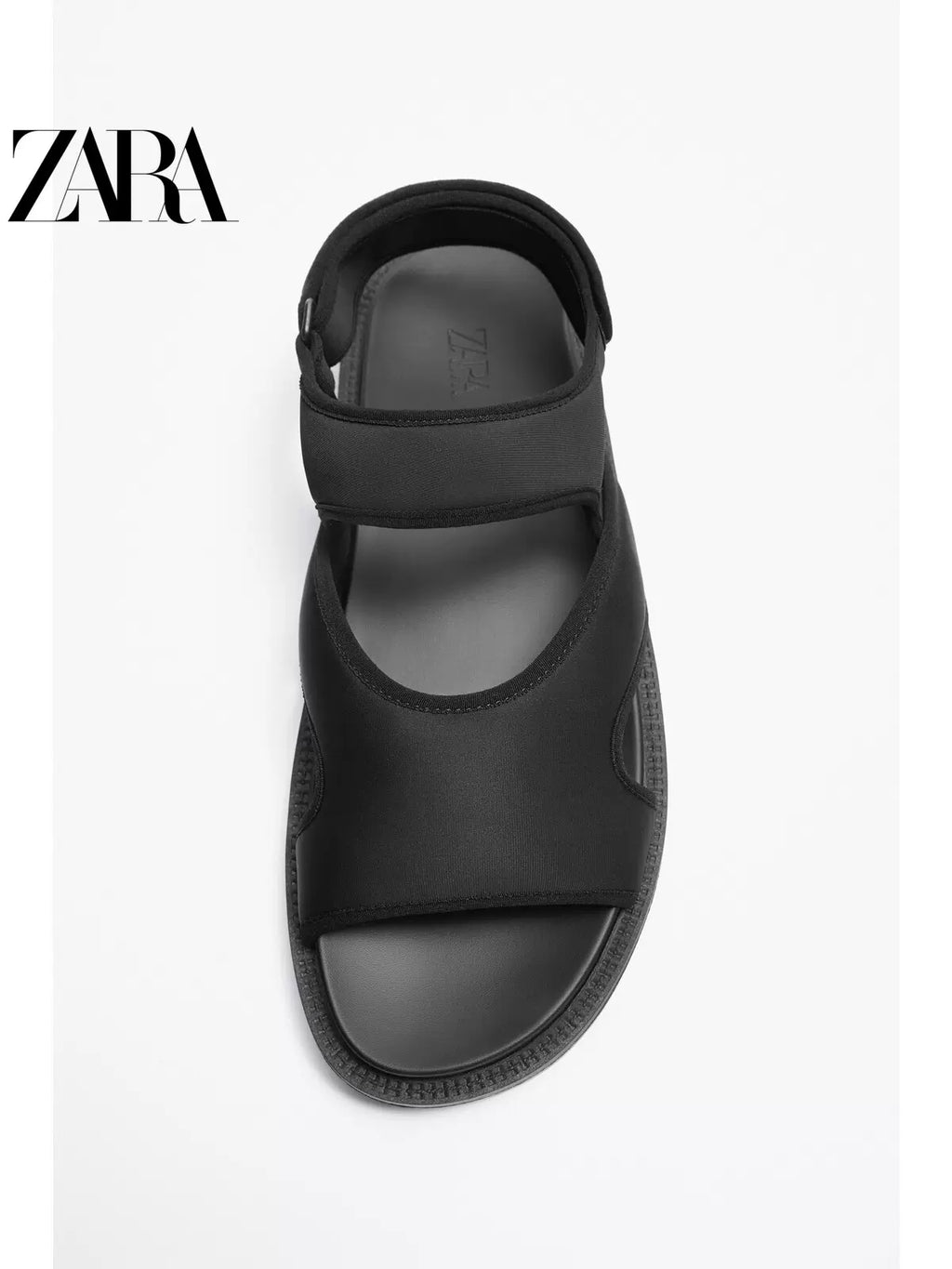 Import ZARA NEW Sandales Homme A D contract es Noir