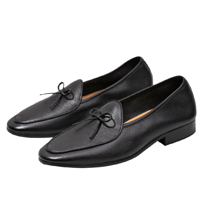 Importé - Chaussure Mocassin Homme Avec Lacets en Cuir