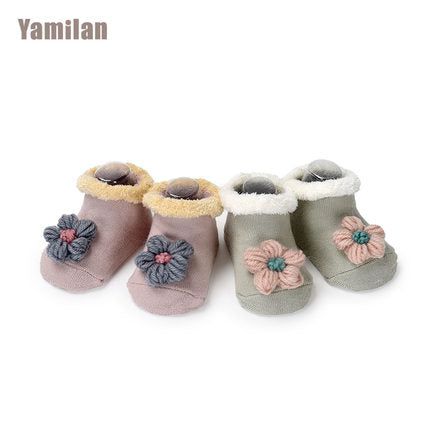 Importé - Lot de 2 Paires de Chaussette 100% Coton pour Bébé 0-3ans