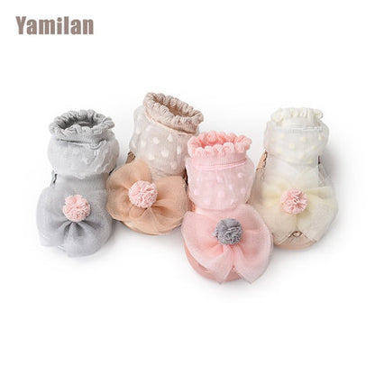 Importé - Lot de 2 paires de Chaussons Bébé/Enfants en Nœud
