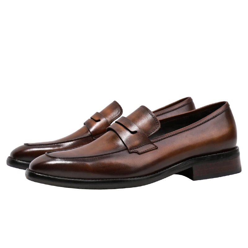 Importé - Chaussure Homme Mocassins Britanniques En Cuir Verni