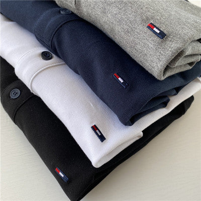 Importé -  T-Shirt Polo Homme Manches Longues Décontracté Elastique