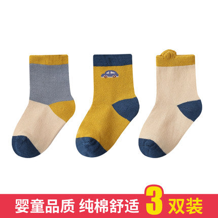 Importé - Lot de 3, 6, 8 & 10 Paires de Chaussette Bébé/Enfant 100% Coton de 0-4 ans