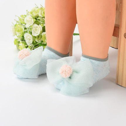 Importé - Lot de 2 Paires de Chaussettes à noeud 100% Coton pour Enfant