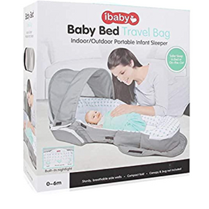 Lit de Voyage Bebe Electrique-Gris-Blanc