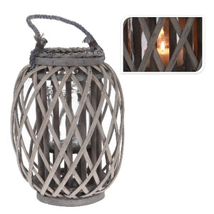 Lanterne en Osier-30x23cm