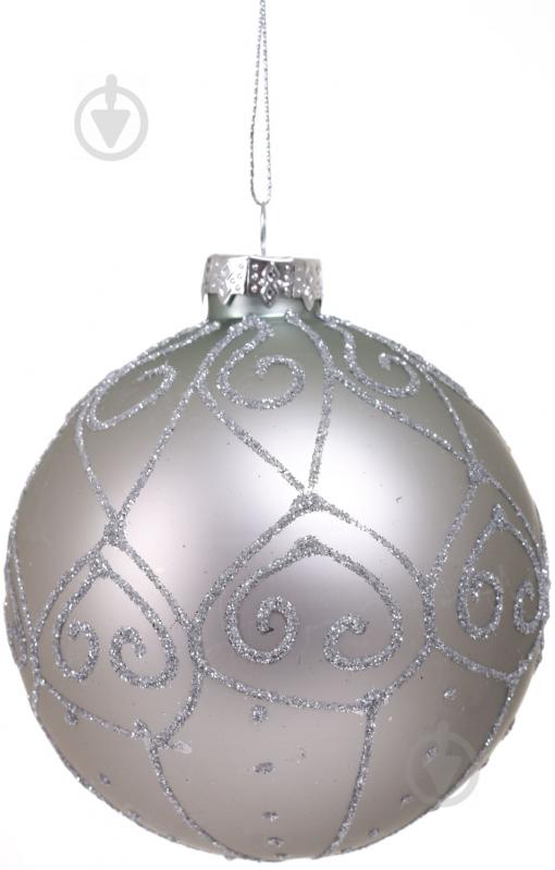 BOULE DE NOEL-100MM-EN VERRE-BLEU-ASST