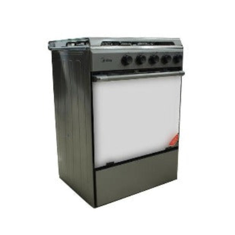MIDEA GAZINIERE 4 FEUX 60x60 COUV. VITRE - M-SNIPER60-SILVER