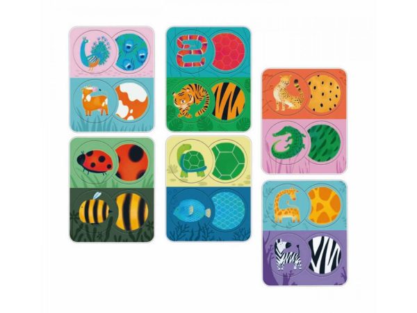 JEU EDUCATIF-LITTLE MATCH ANIMAUX ET PELAGES+2ANS