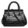 Importé - Grand Sac A Main Femme 100% Cuir Véritable Motif Croco