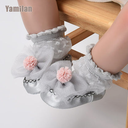 Importé - Lot de 2 paires de Chaussons Bébé/Enfants en Nœud