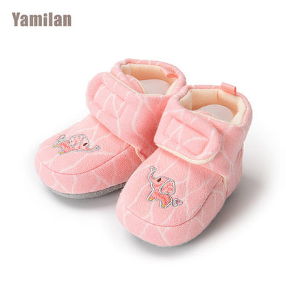 Importé - Chaussons Bébé/Enfants Antidérapant 100% Coton de 0-1 Ans
