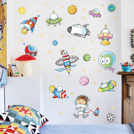 Importé - Décoration Murale Espace Astronaute pour Bébé/Enfant