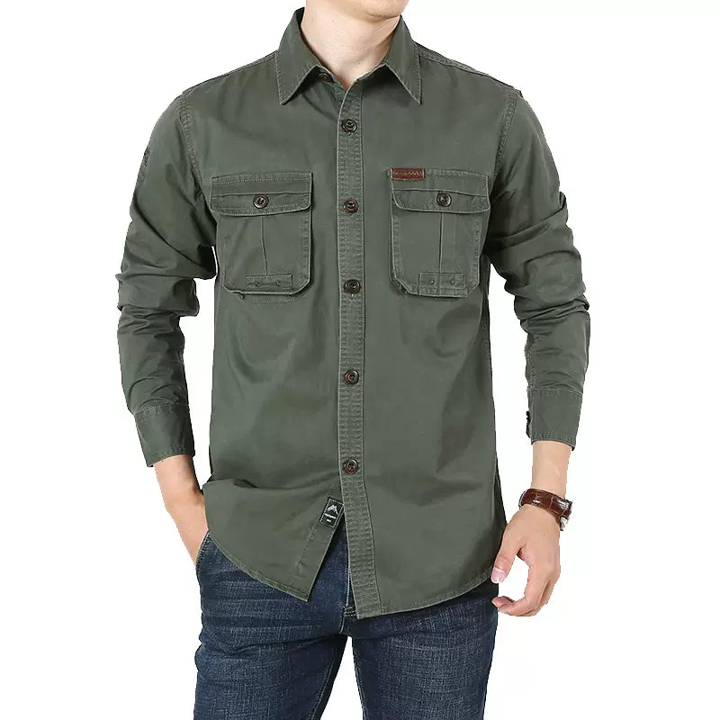 Importé - Chemise Homme JEEP SPIRIT Cotton Lourd Manche Longue