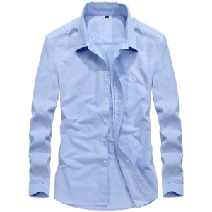 Importé - Chemise Pur Coton Homme Décontracté Manches Longues