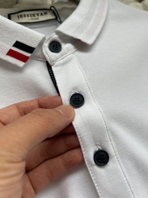 Importé - T-Shirt Polo Homme Décontracté 100% Coton