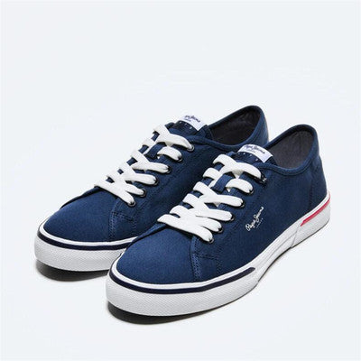 Importé - PEPE JEANS Chaussure Homme Sport Tennis en Toile