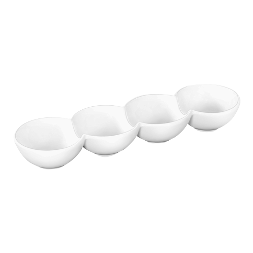 PLAT DIVISE EN PORCELAINE – 30 X 8 X 4CM – WL 992602 / A