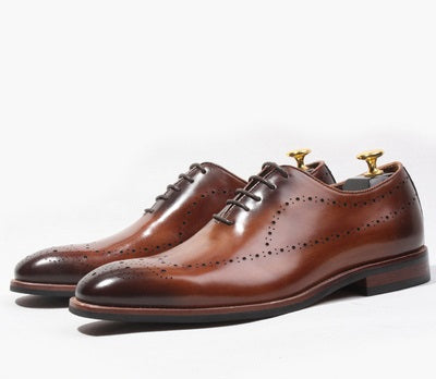 Importé - Chaussure Brock style Homme En Cuir Verni