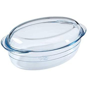 PLAT OVALE EN VERRE – 0.34 X 0.22 X 0.13CM – PYREX 459AOOO/7043