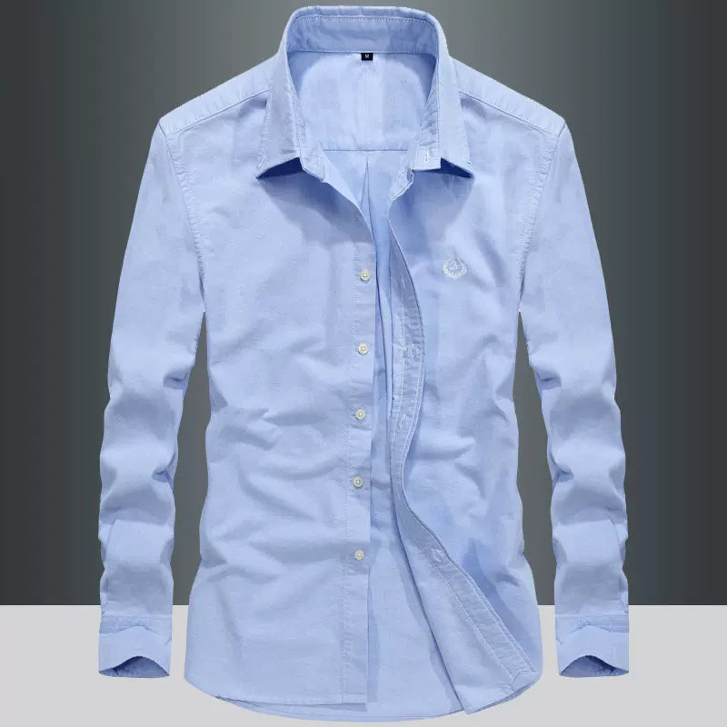 Importé - Chemise Pur Coton Homme Décontracté Manches Longues