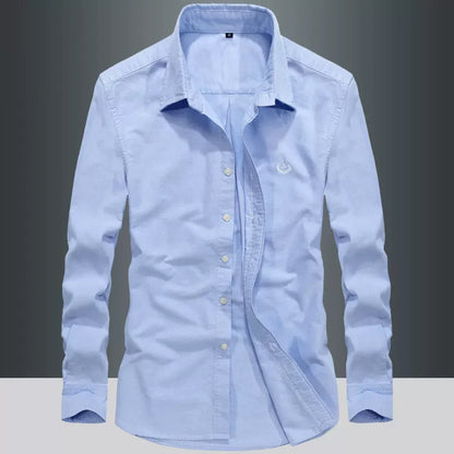 Importé - Chemise Pur Coton Homme Décontracté Manches Longues