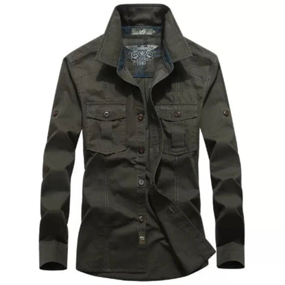 Importé - Chemise Pur Coton Homme Slim Fit Manches Longues