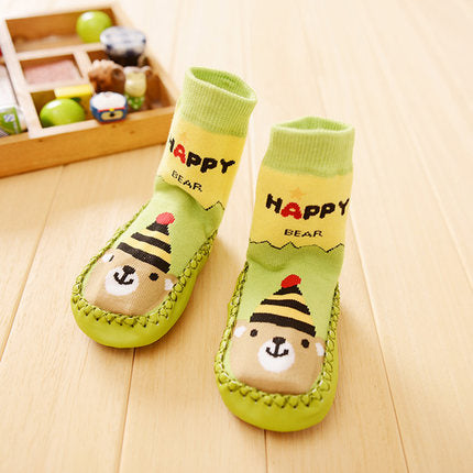 Importé - Chaussons Bébé/Enfants 100% Coton Antidérapante