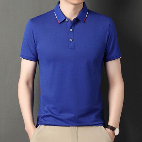 Importé - T-Shirt Polo Homme Slim Manches Courtes Décontracté