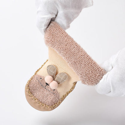 Importé - Chaussons Bébé/Enfants 100% Coton Antidérapant en Nœuds Papillon de 0-2 Ans