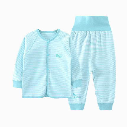Importé - Ensemble Pijama à Rayures 100% Coton Bébé 0 à 3mois