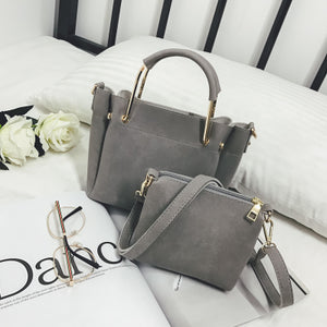 Importé - PETIT Sac A Main en bandoulière + Pochette Style Frenchy Cuir synthétique