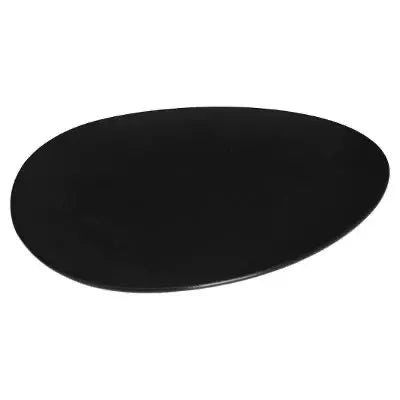 Assiette Plate-33,5cm- Galet- Noir