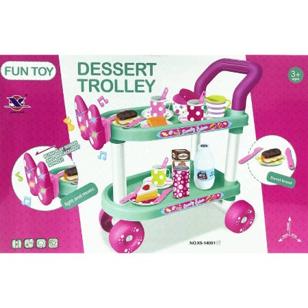 Dinette Set Chariot A Dessert Electrique -26pcs