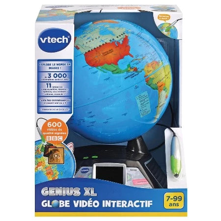 VTECH-GENIUS XL GLOBE-VIDEO INTERACTIF-7/99ANS