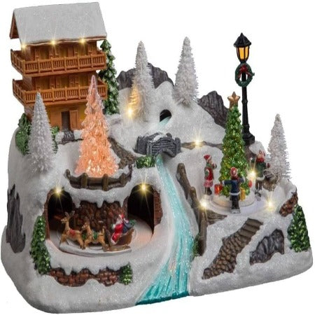 NOEL VILLAGE ANIME A LA MONTAGNE L’AUBERGE