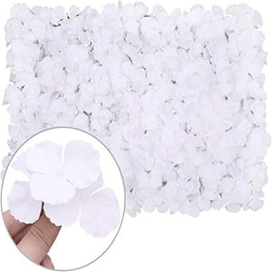 FLEURS ARTIFICIELLE HYDRANGEA CARRE SUR TREILLIS -WHITE