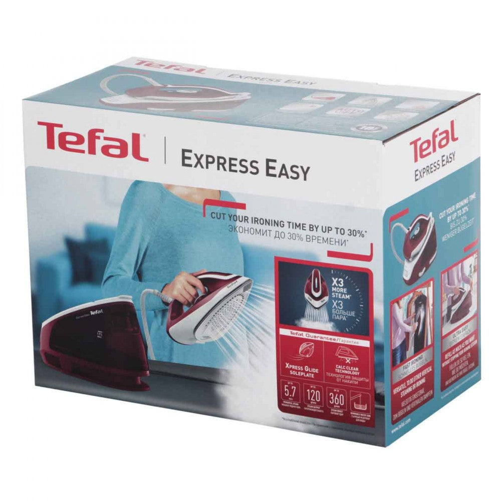 Express Tefal Central Vapeur Easy-1,7L-2010-2400w-rouge –