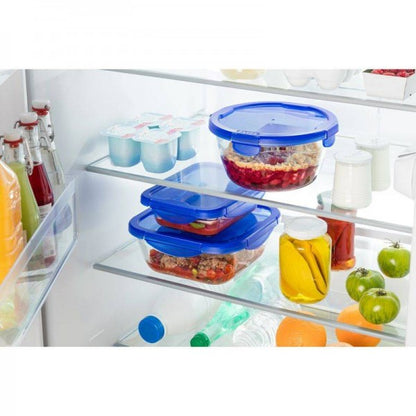 PLAT ROND AVEC COUVERCLE COOK &GO-1,6L-20X20X9CM- BLANC