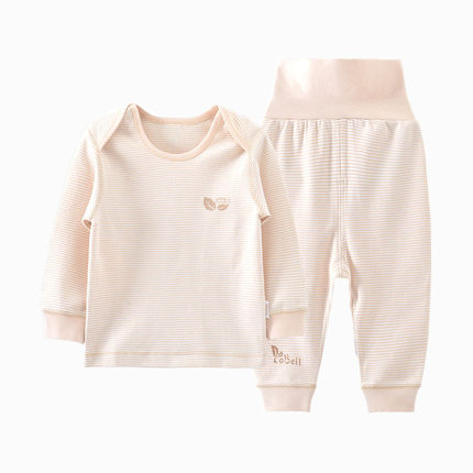 Importé - Ensemble Pijama à Rayures 100% Coton Bébé 0 à 3mois