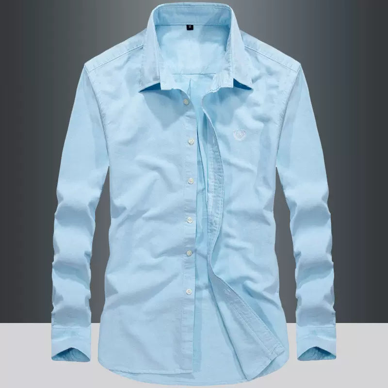 Importé - Chemise Pur Coton Homme Décontracté Manches Longues