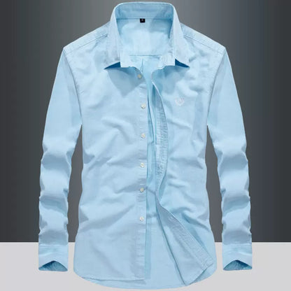 Importé - Chemise Pur Coton Homme Décontracté Manches Longues