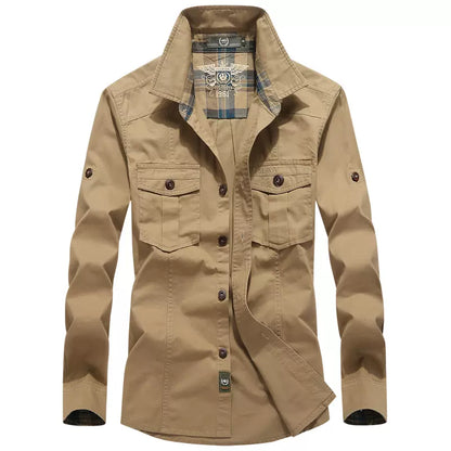 Importé - Chemise Pur Coton Homme Slim Fit Manches Longues