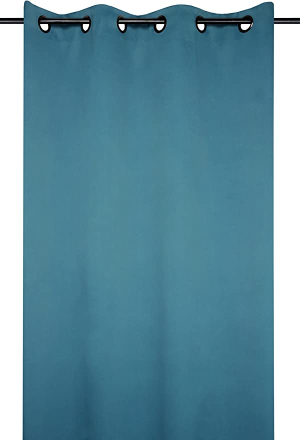 RIDEAU PRET A POSER OCCULANT -140X280CM- NOTTE BLEU CANARD