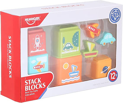 Jeu Stack Blocks Blocs Empilables+12mois