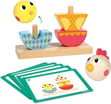 JEU DE BEBE EMPILE ET VISSE +2ANS- GOULA